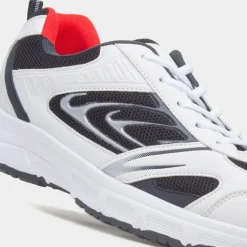 Seine Mens White Lace Up Trainer*XL New