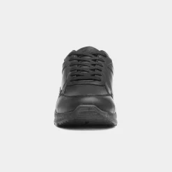 Stinear Mens Black Lace Up Trainer*XL Discount