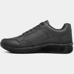 Stinear Mens Black Lace Up Trainer*XL Discount