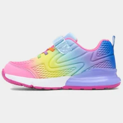 Tarn Kids Multi Rainbow Easy Fasten Trainer*XL Discount