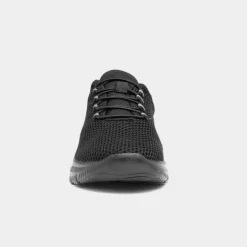 Tees Womens Black Elasticated Lace Trainer*XL Online