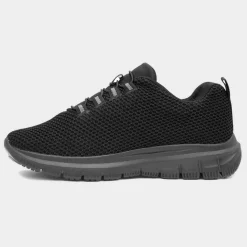 Tees Womens Black Elasticated Lace Trainer*XL Online