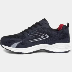 Weaver Mens Navy Lace Up Trainer*XL Best