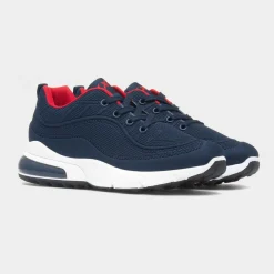 Windermere Kids Navy Lace Up Trainer*XL Hot
